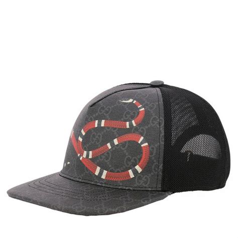 cappello nero gucci|gucci hat snake print.